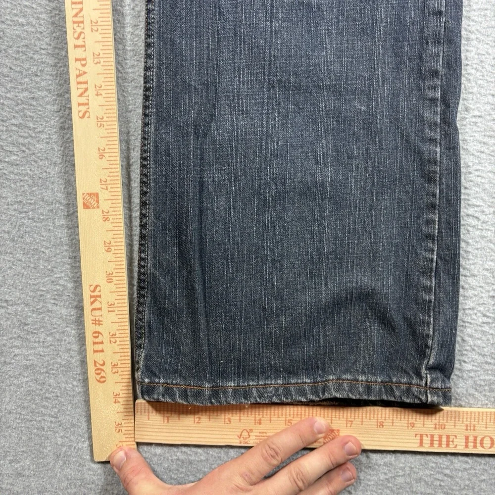 Vintage Levis 567 Loose Bootcut Jeans Mens 36x34 Y2K Dark Wash Button Fly Baggy